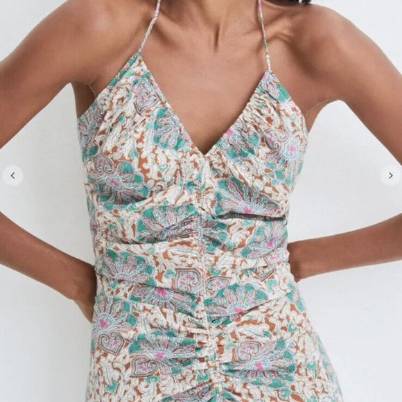 Veronica Beard Dresses & Skirts - Veronica Beard Sz 14 Aldana Ruched Paisley Midi-Dress NWT $698